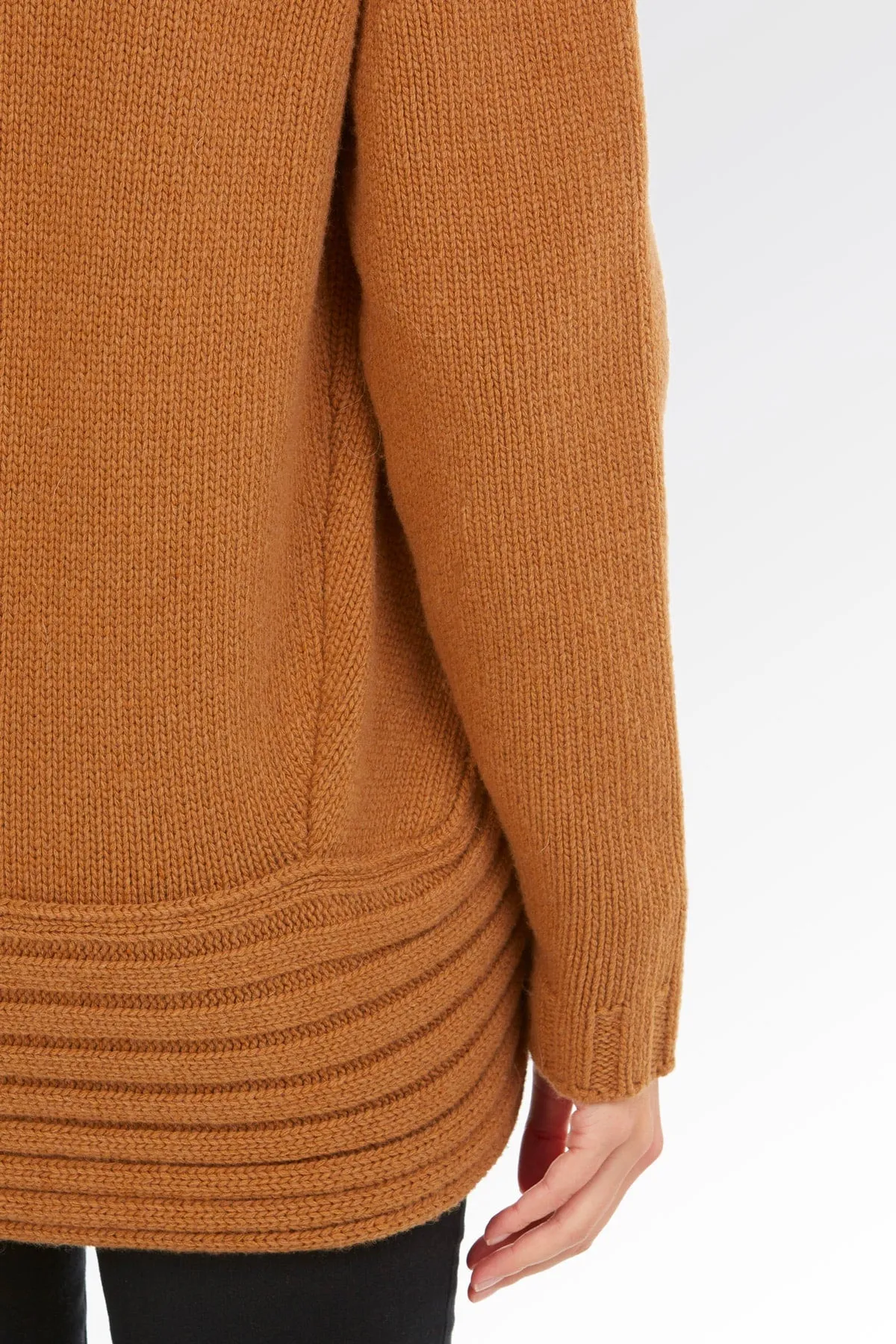 Maglione Cardigan Sciallato a Coste - Donna, Autunno/Inverno - 100% Lana | Brunella Gori