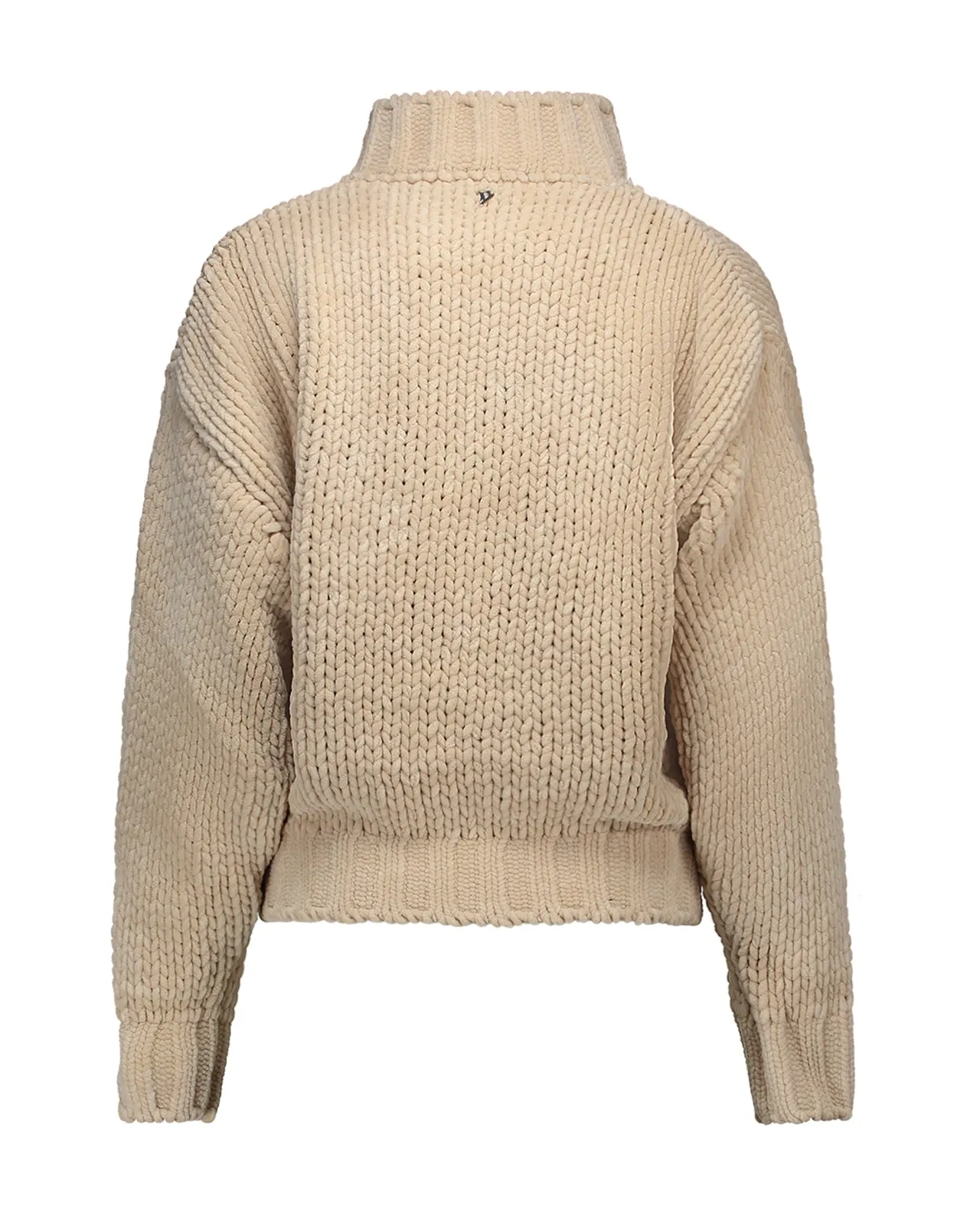 Maglione ciniglia beige