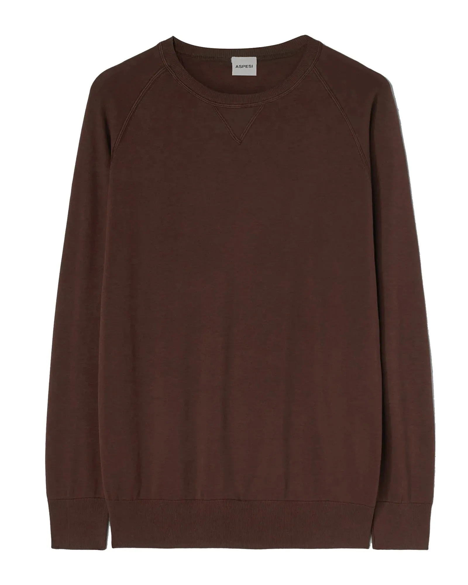Maglione cotone marrone