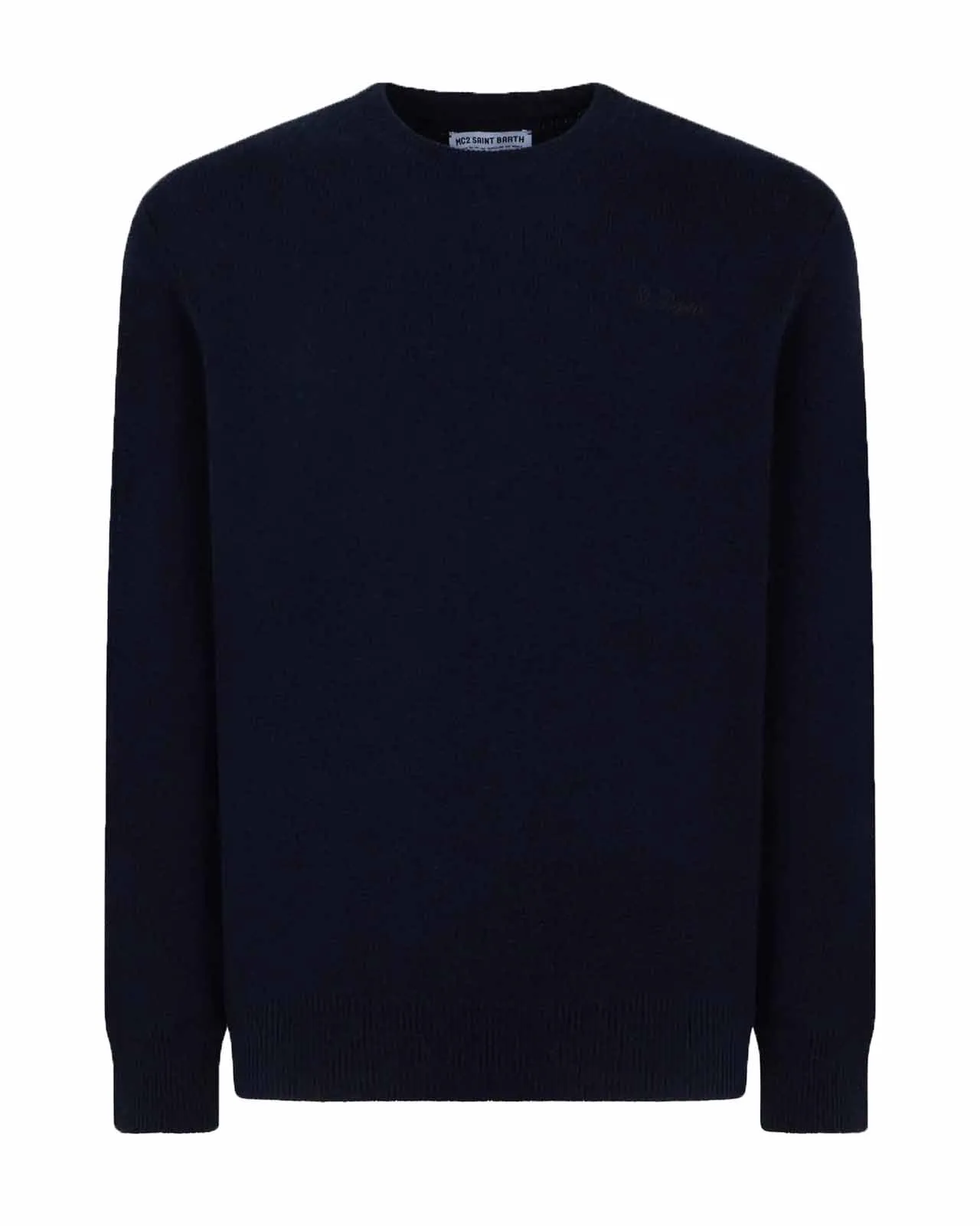 Maglione lana blu