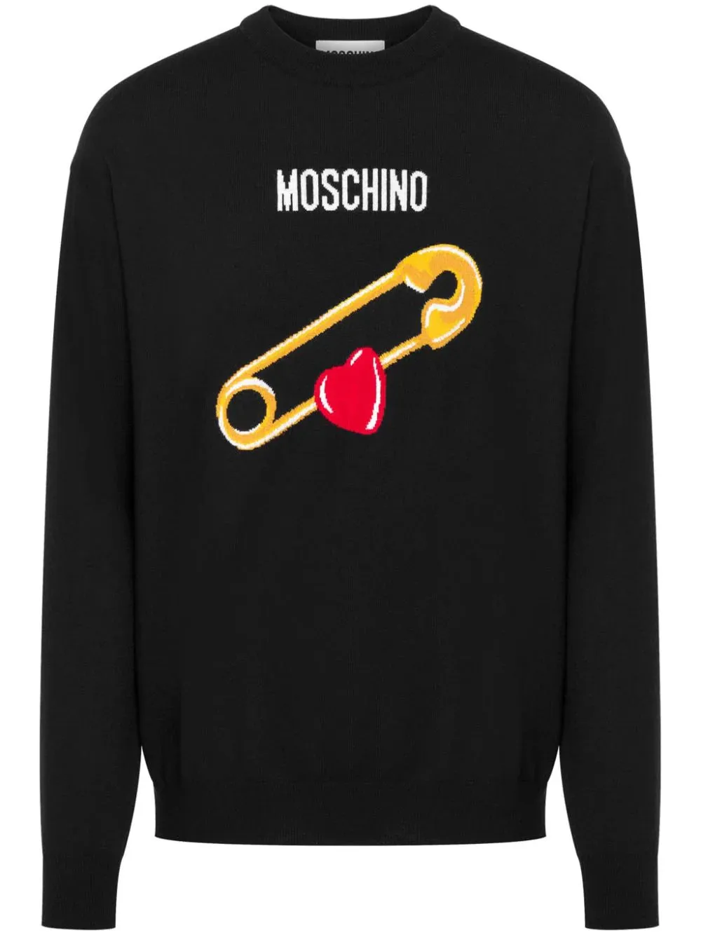 Maglione Moschino con intarsia