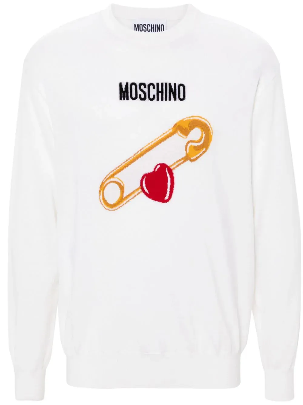 Maglione Moschino con intarsia