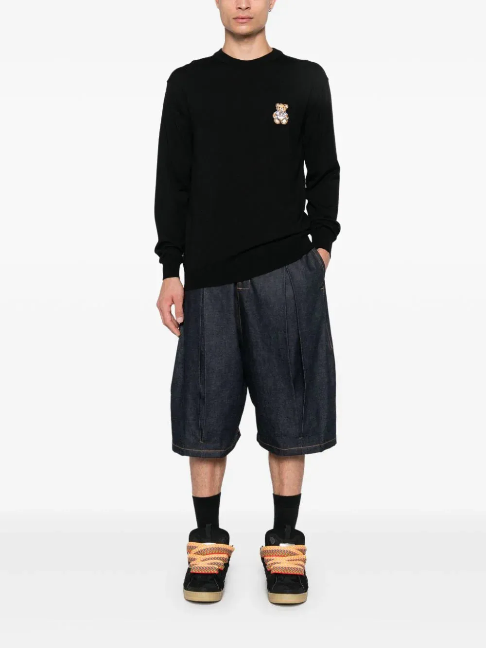 Maglione Moschino con motivo orsacchiotto