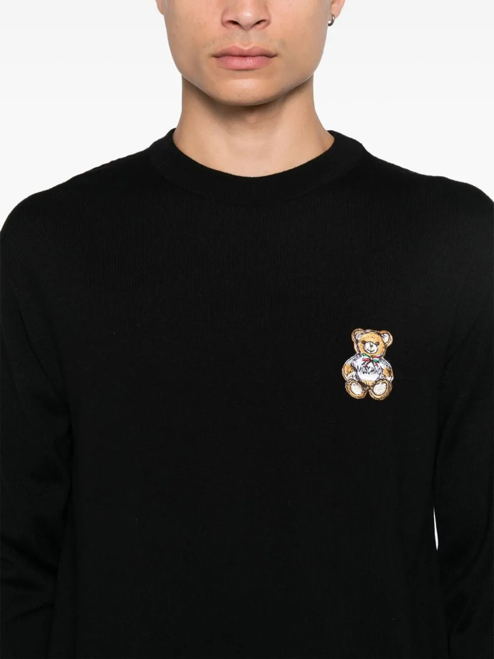 Maglione Moschino con motivo orsacchiotto