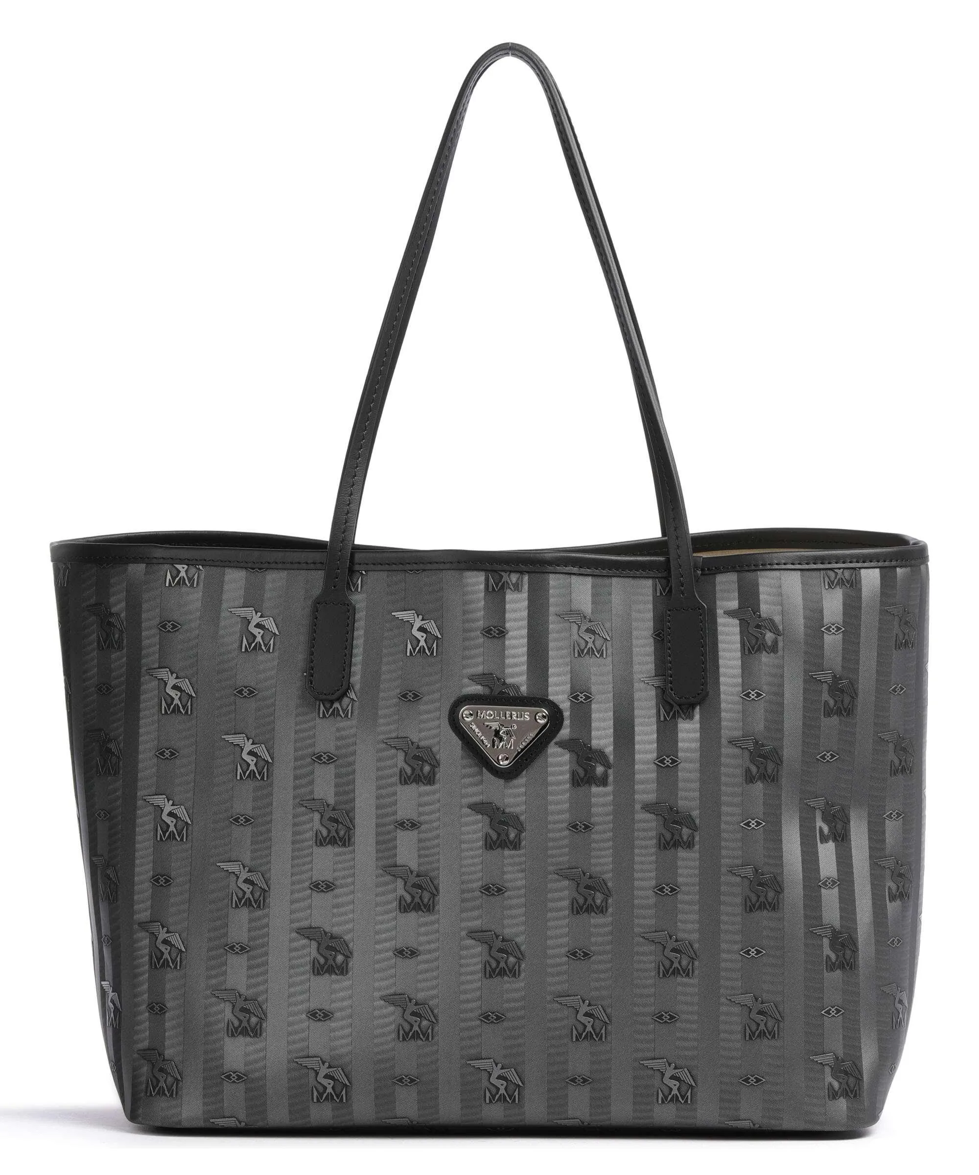  Maison Mollerus Vinerus Bern Borsa shopper tela nero  