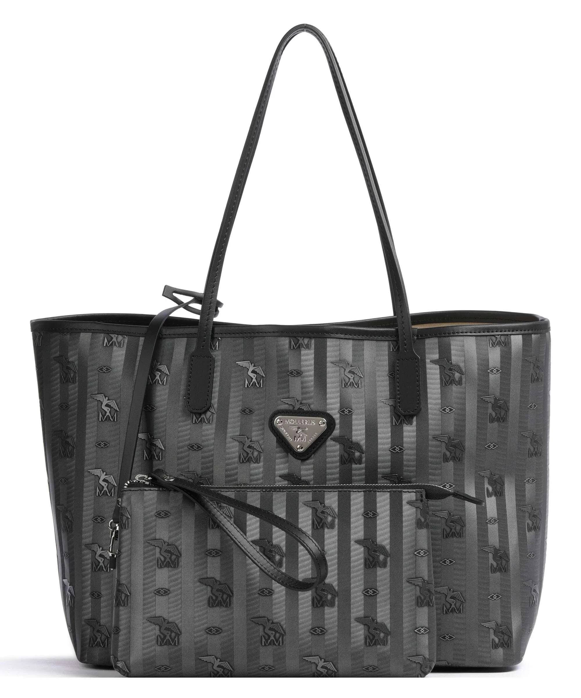  Maison Mollerus Vinerus Bern Borsa shopper tela nero  