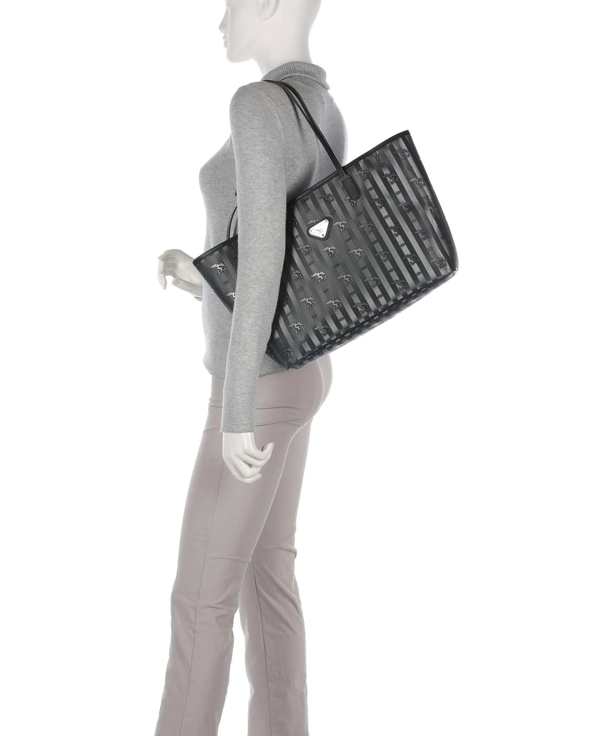  Maison Mollerus Vinerus Bern Borsa shopper tela nero  