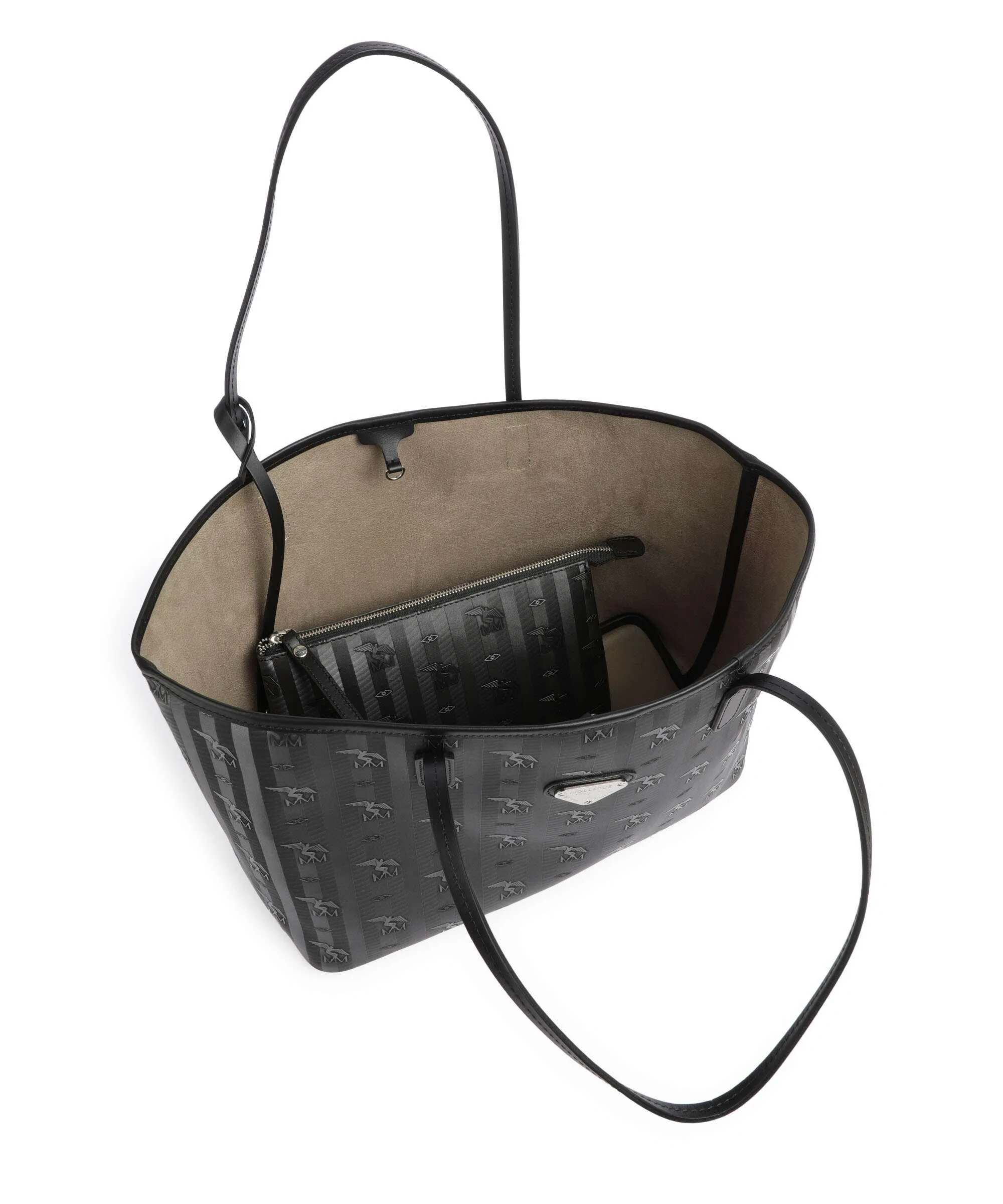  Maison Mollerus Vinerus Bern Borsa shopper tela nero  