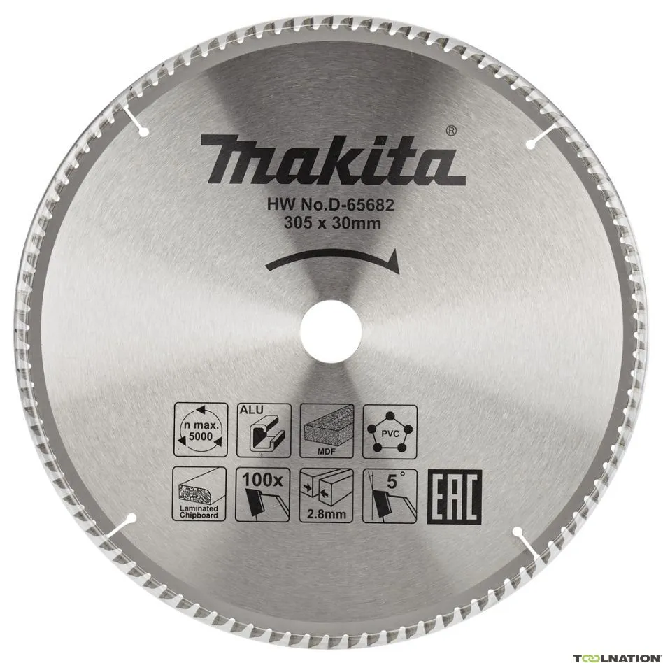 Makita Accessori D-65682 Lama da taglio TCG 305 x 30 x 2,8 mm T100