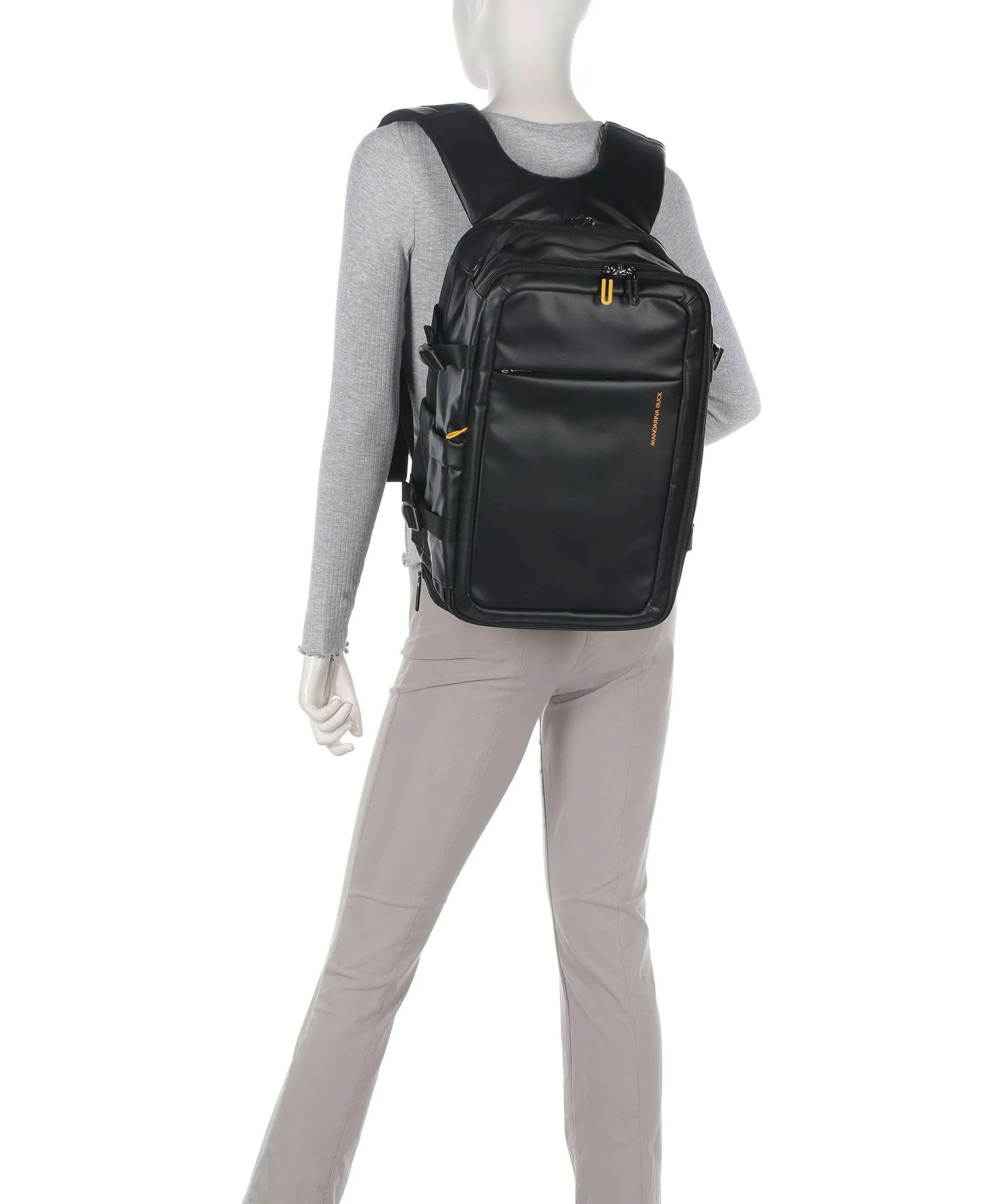  Mandarina Duck Eco Coated Zaino 13″ poliestere nero  