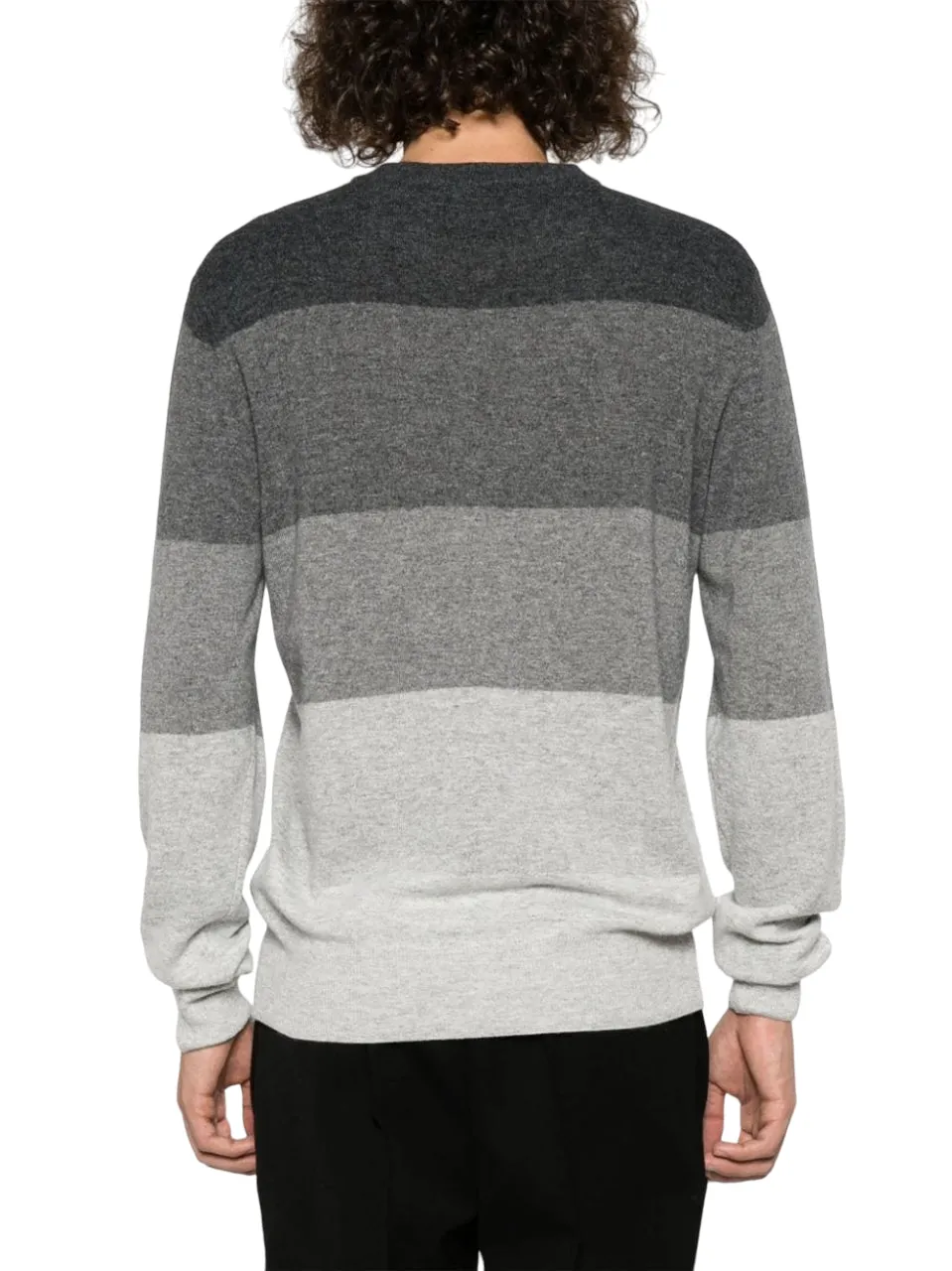 Manuel Ritz maglione girocollo in misto lana e cashmere grigio