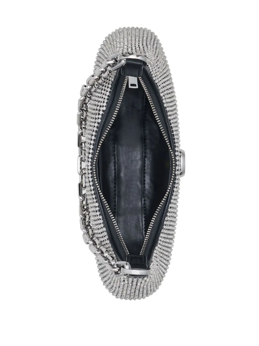 Marc Jacobs Borsa Argento Donna a spalla Curve piccola con strass