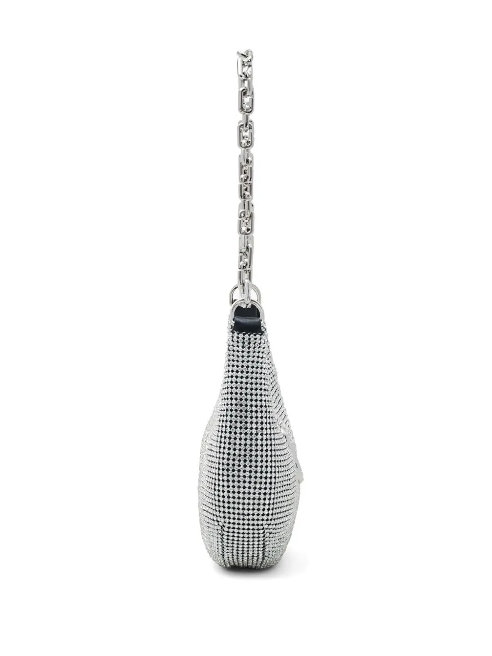 Marc Jacobs Borsa Argento Donna a spalla Curve piccola con strass