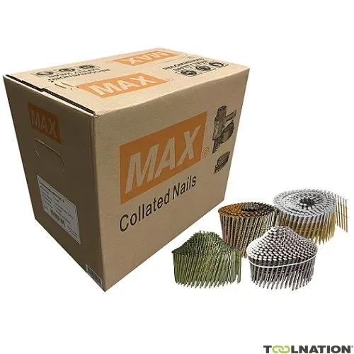 Max GCN10017 Chiodo a spirale Anello con testa sferica in acciaio inox - 2,1x50 mm