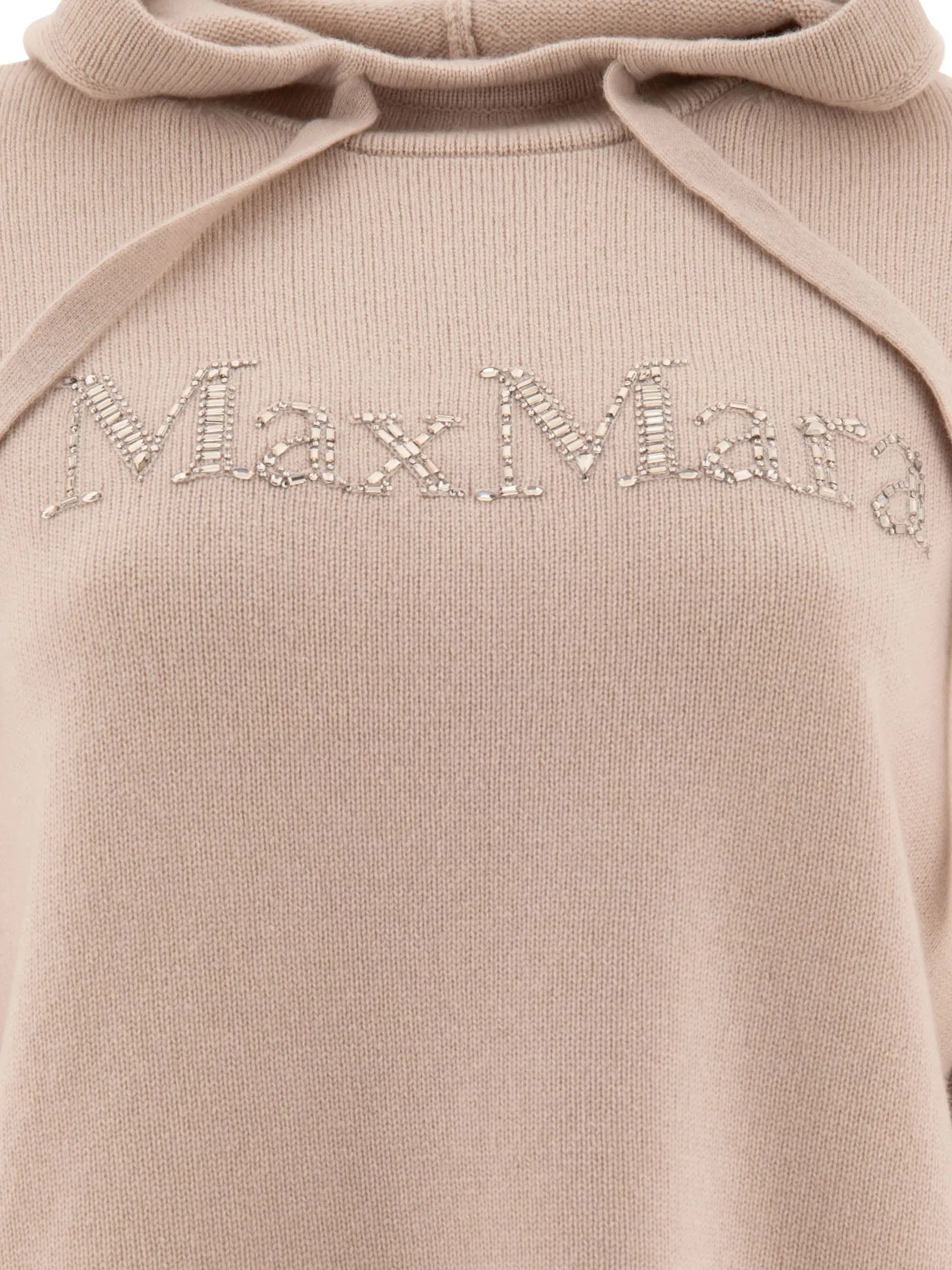 Max Mara S Gorizia con cappuccio in maglia in lana e cashmere