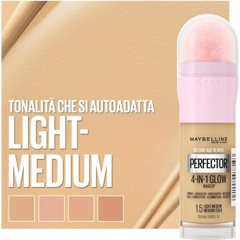 MAYBELLINE NEW YORK FONDOTINTA TONALITÀ: 1.5 LIGHT-MEDIUM-B3434800