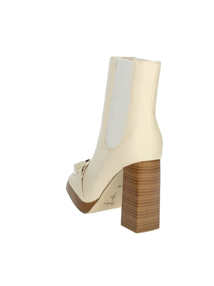 Menbur  STIVALETTI TACCO 24459 BEIGE