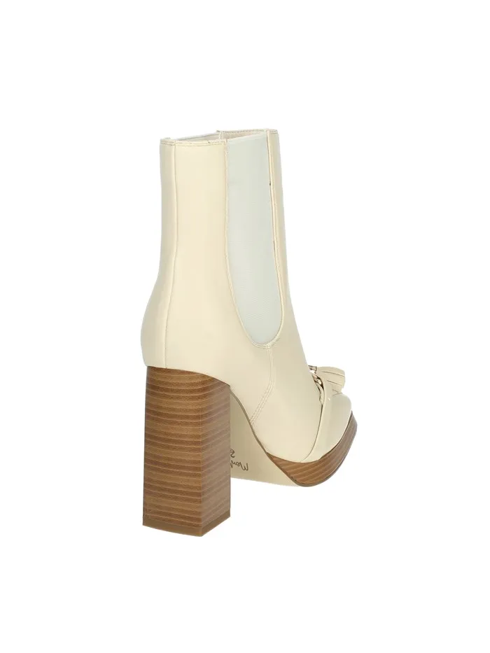 Menbur  STIVALETTI TACCO 24459 BEIGE