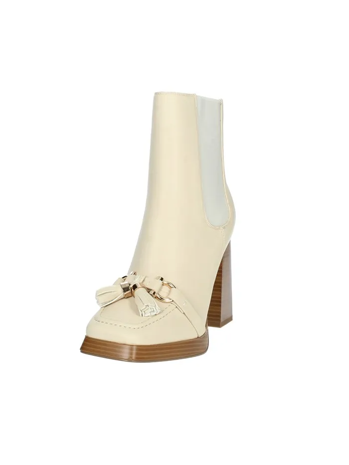 Menbur  STIVALETTI TACCO 24459 BEIGE