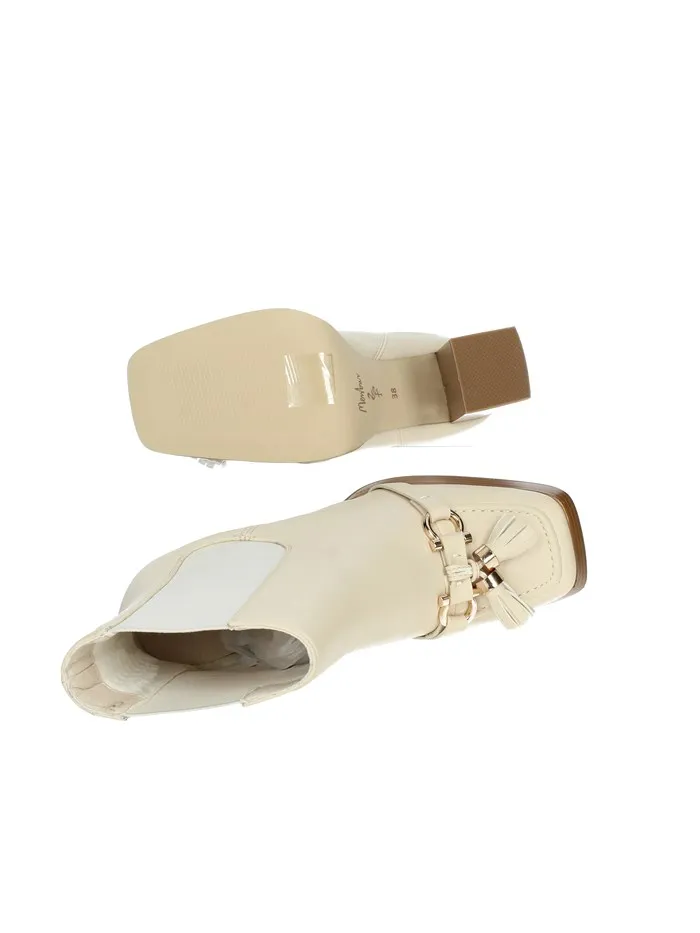 Menbur  STIVALETTI TACCO 24459 BEIGE