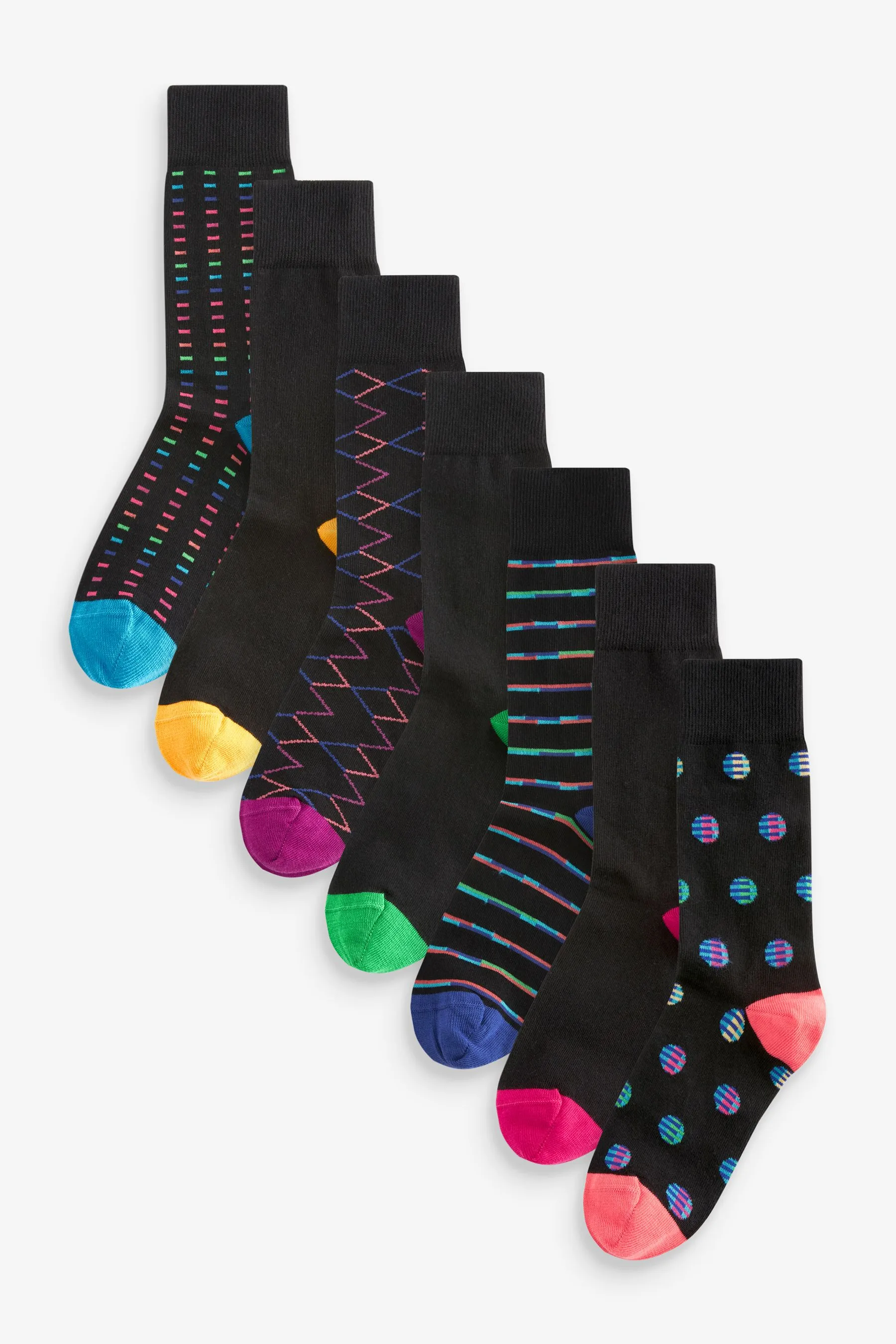 Mens Cotton Rich Black Socks    