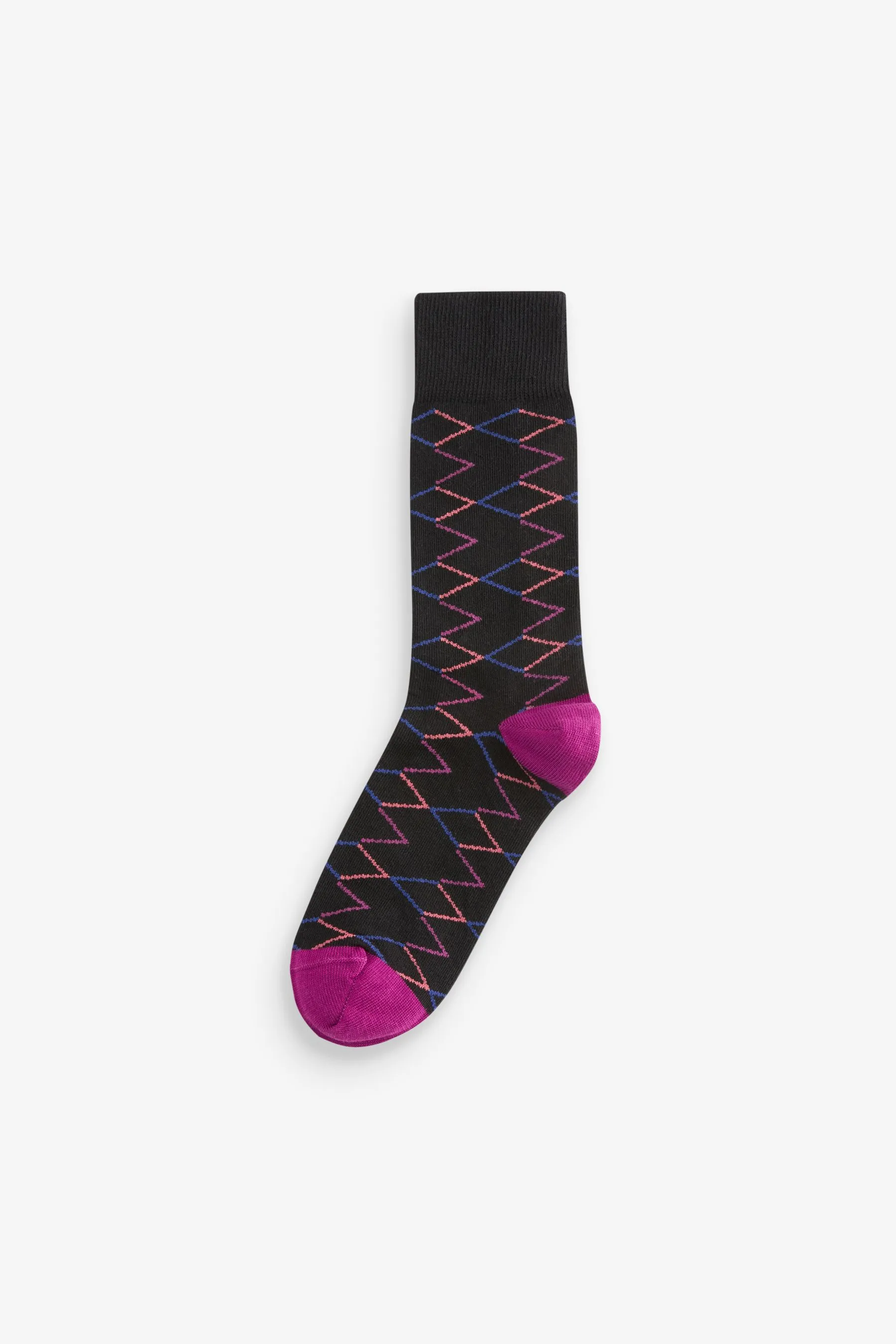 Mens Cotton Rich Black Socks    