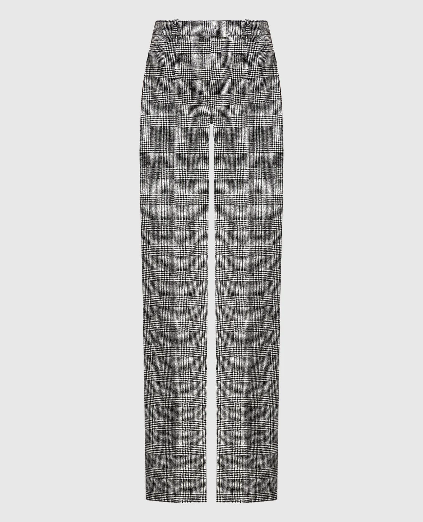 Michael Kors Pantaloni grigi in lana check windsor BP528F0109