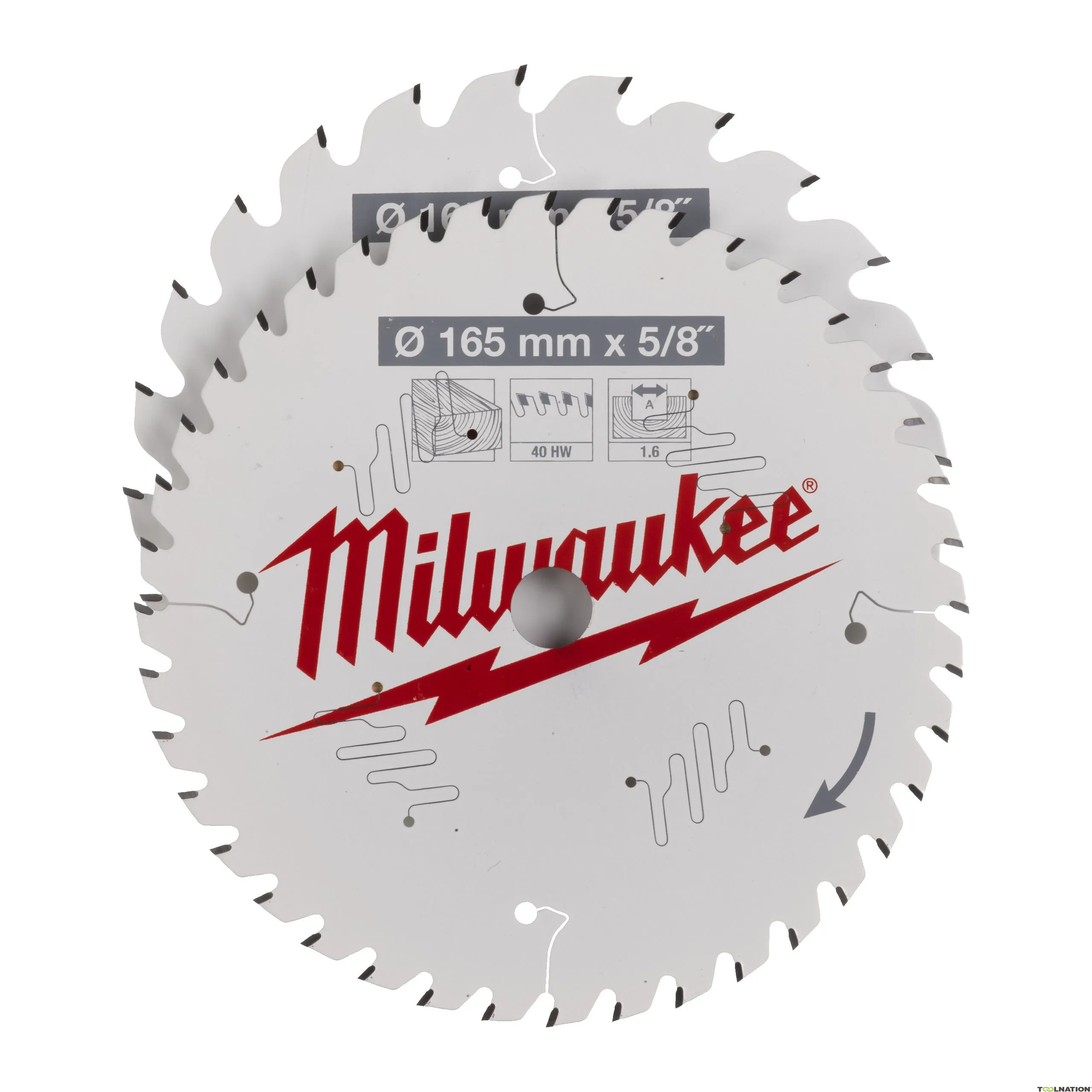 Milwaukee Accessori 4932479837 Lama circolare CSB 165 x 24T/40T Twin Pack (2 pezzi)
