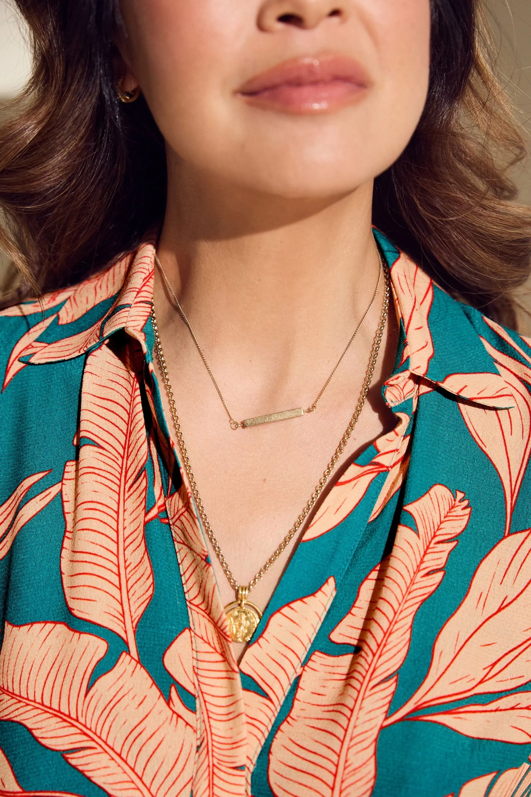 Myleene Klass Blu - Abito chemisier con Stampa tropicali