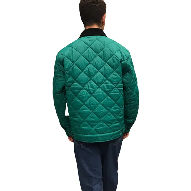 Obey Collectors quilted men's jacket 121800479 green