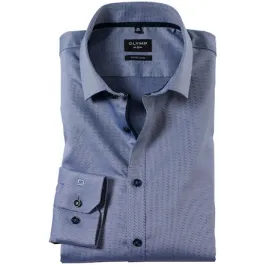 Olymp N. Sei camicia super slim a maniche lunghe Blu
