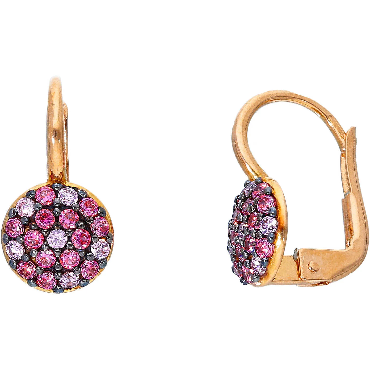 orecchini Pendente oro Rosa GioiaPura Oro 750