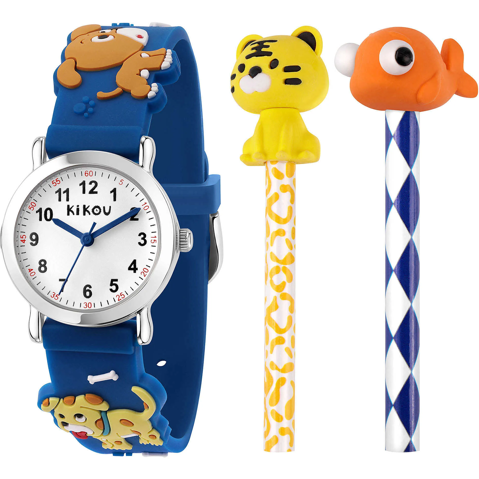 orologio solo tempo bambino Kikou Blu