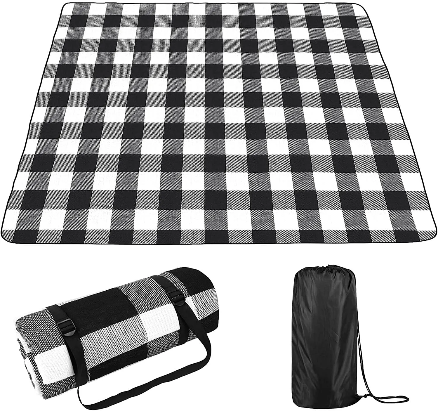 OUTHIKER Coperta Picnic Impermeabile 200 * 200CM Coperta Plaid Pic nic con Tovaglia 90x70CM Telo Pic nic Portatile e Pieghevole 