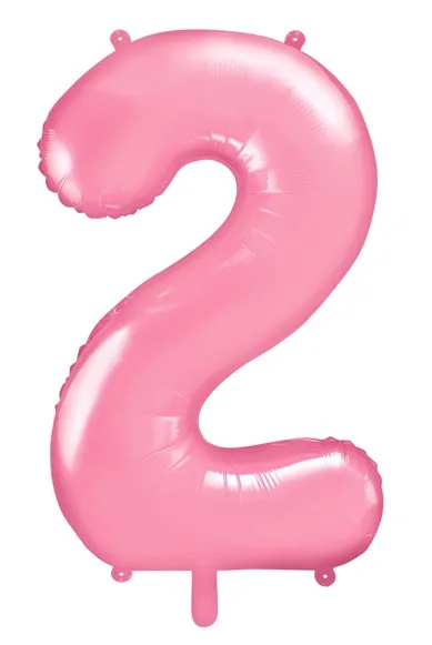 Palloncino numero 2 rosa 86 cm