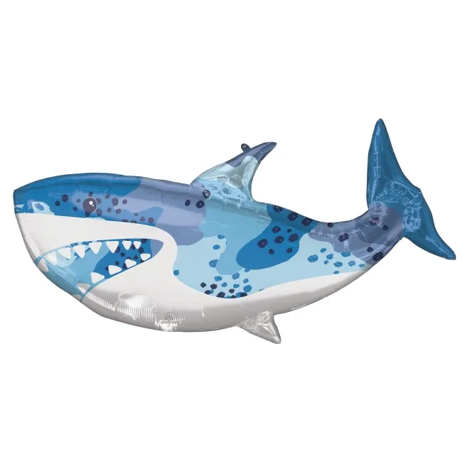 Palloncino sagoma squalo blu 96 x 45 cm - Anagramma