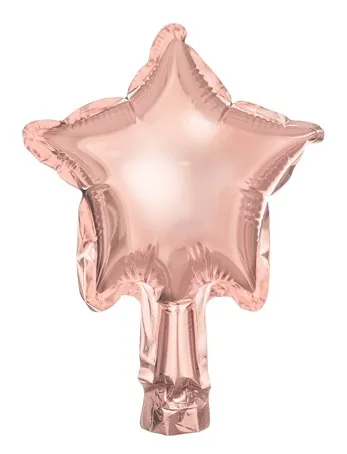 Palloncino stella oro rosa 12 cm
