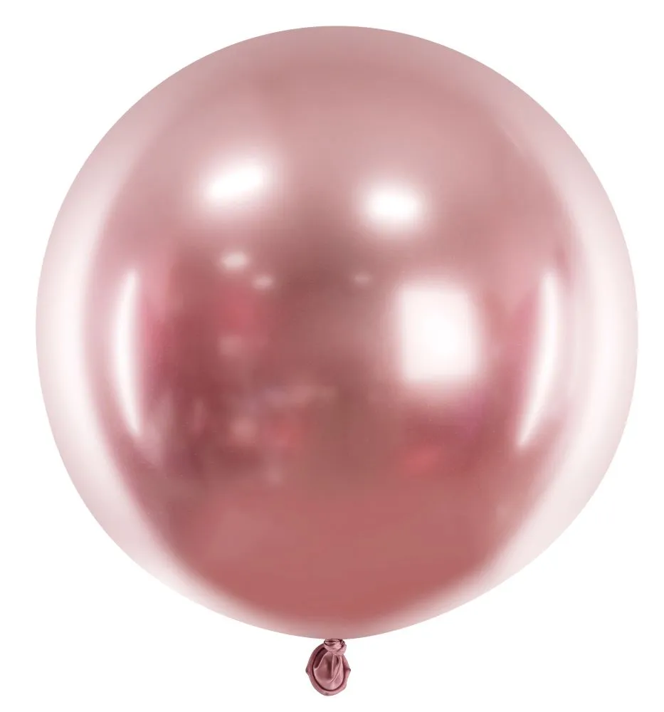 Palloncino tondo oro rosa lucido 60cm