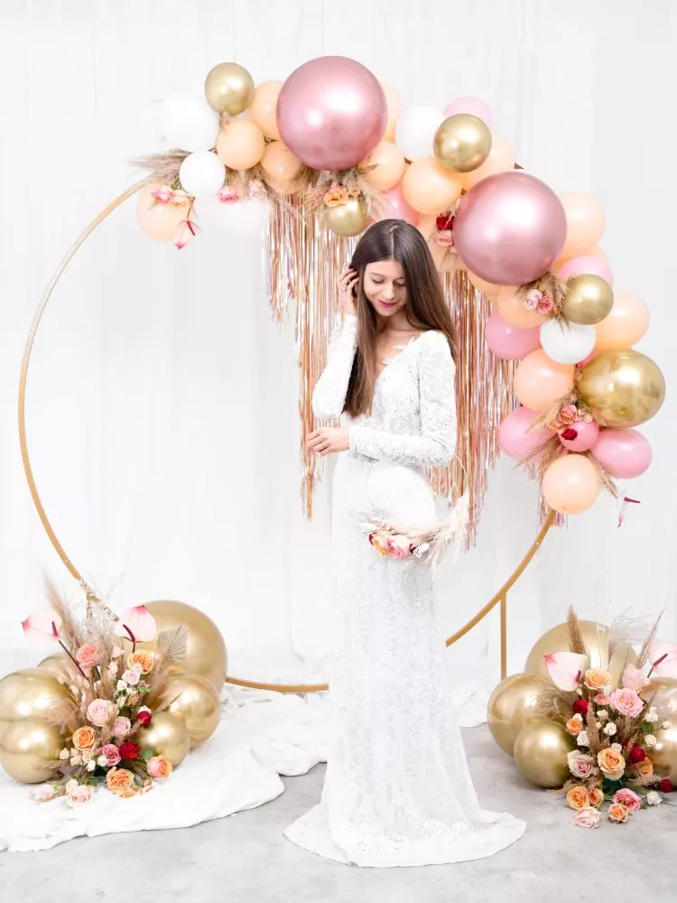 Palloncino tondo oro rosa lucido 60cm