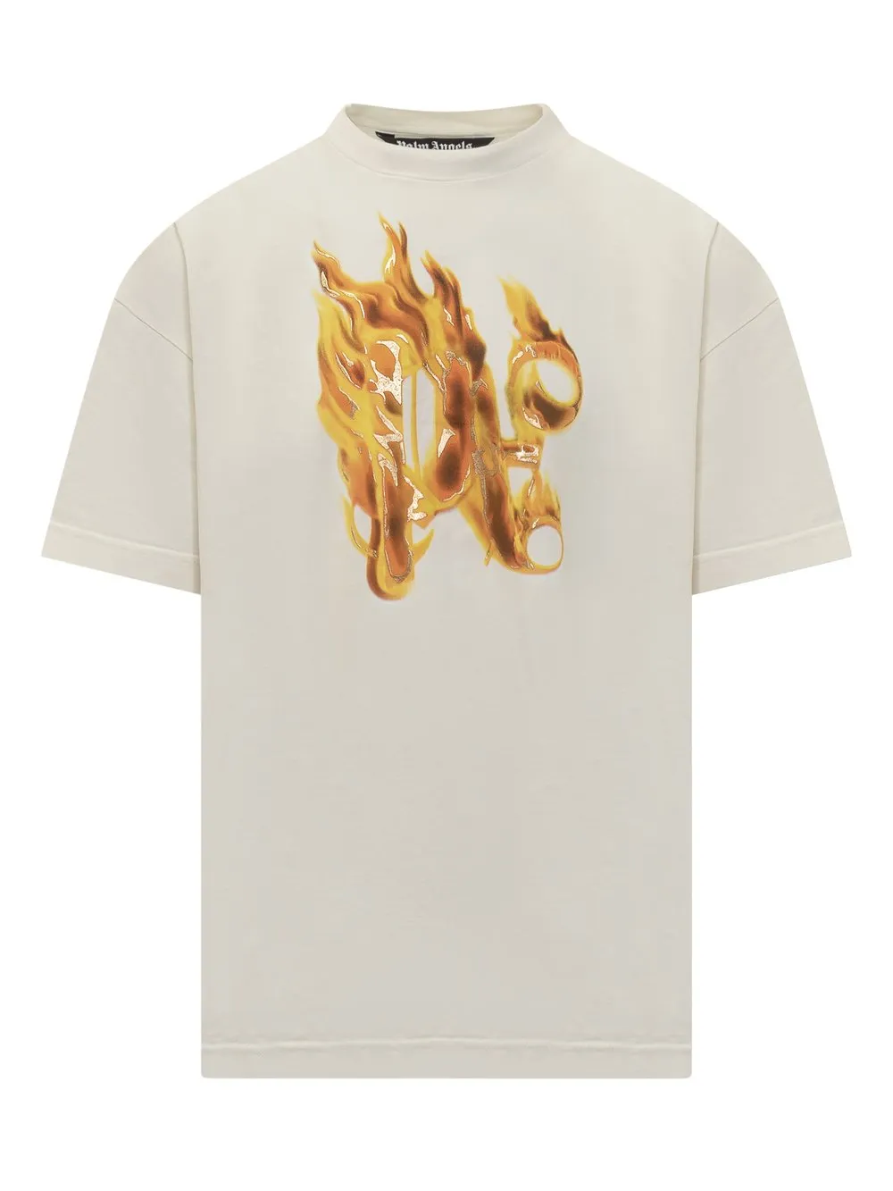 PALM ANGELS T-Shirt Burning Monogram 