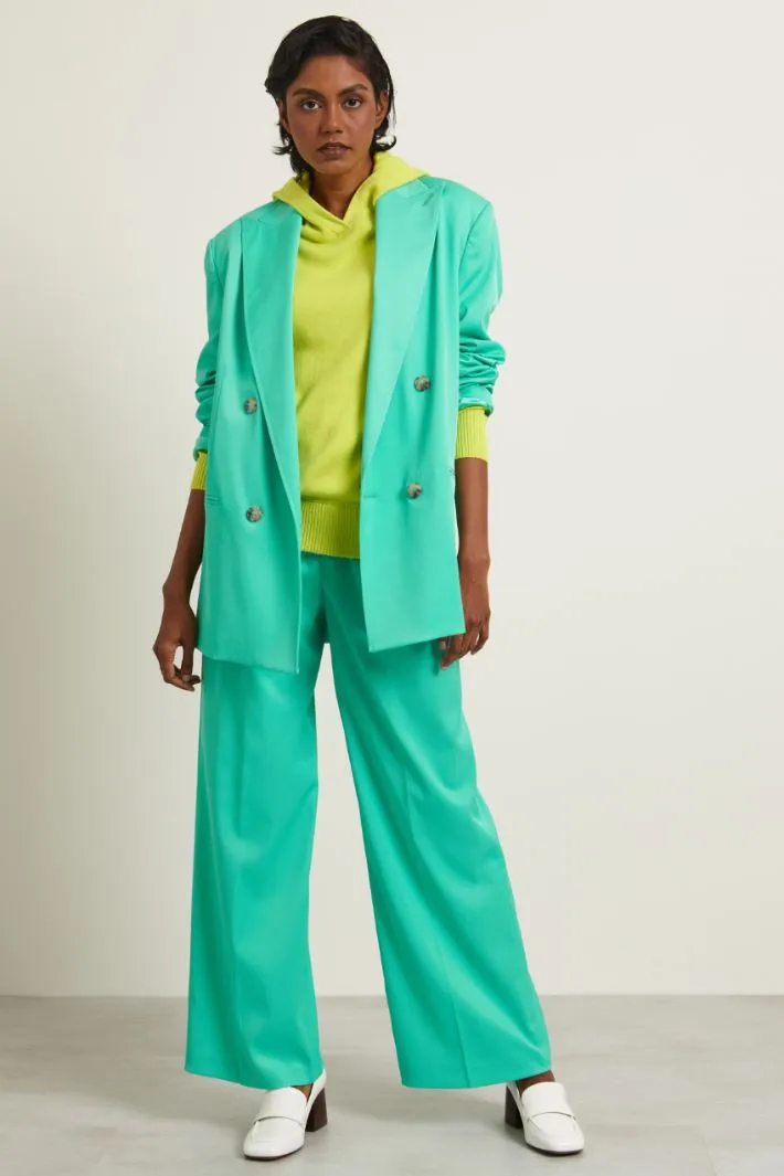 Pantaloni a palazzo con pinces