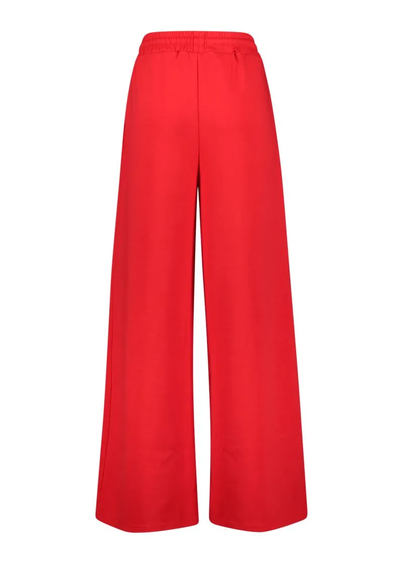 Pantaloni a palazzo in scuba stretch