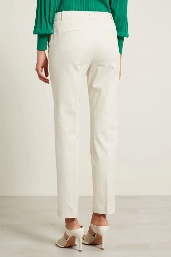 Pantaloni a sigaretta in cotone