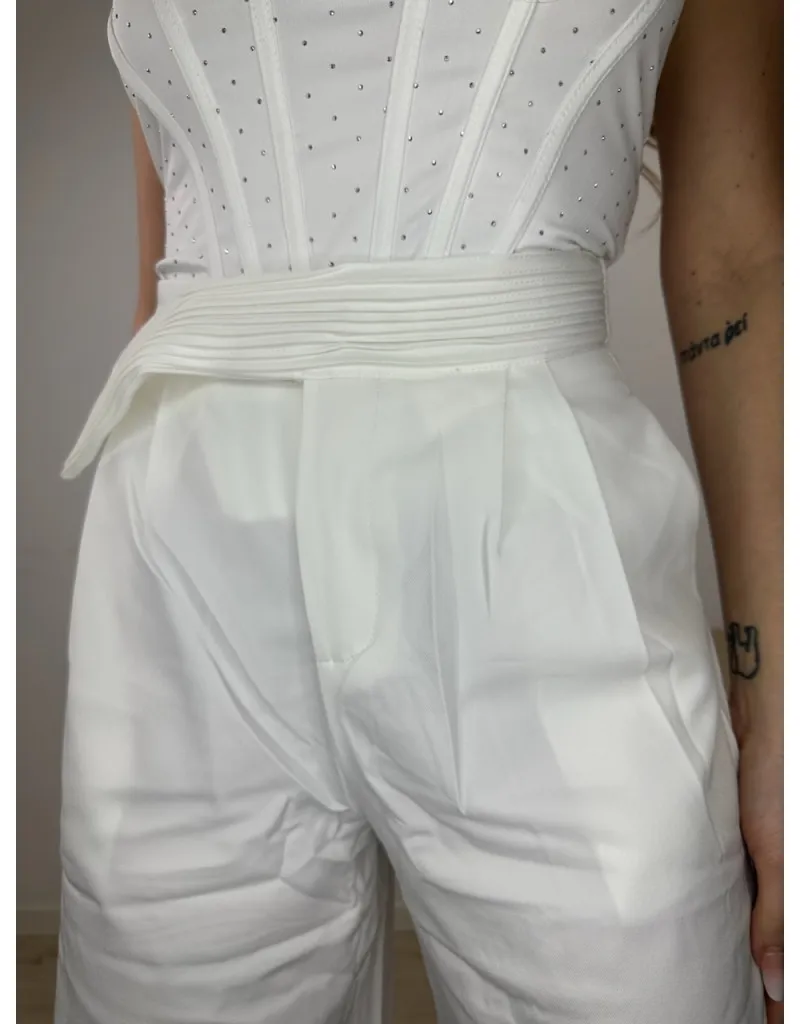 PANTALONI ALEXIA BIANCO