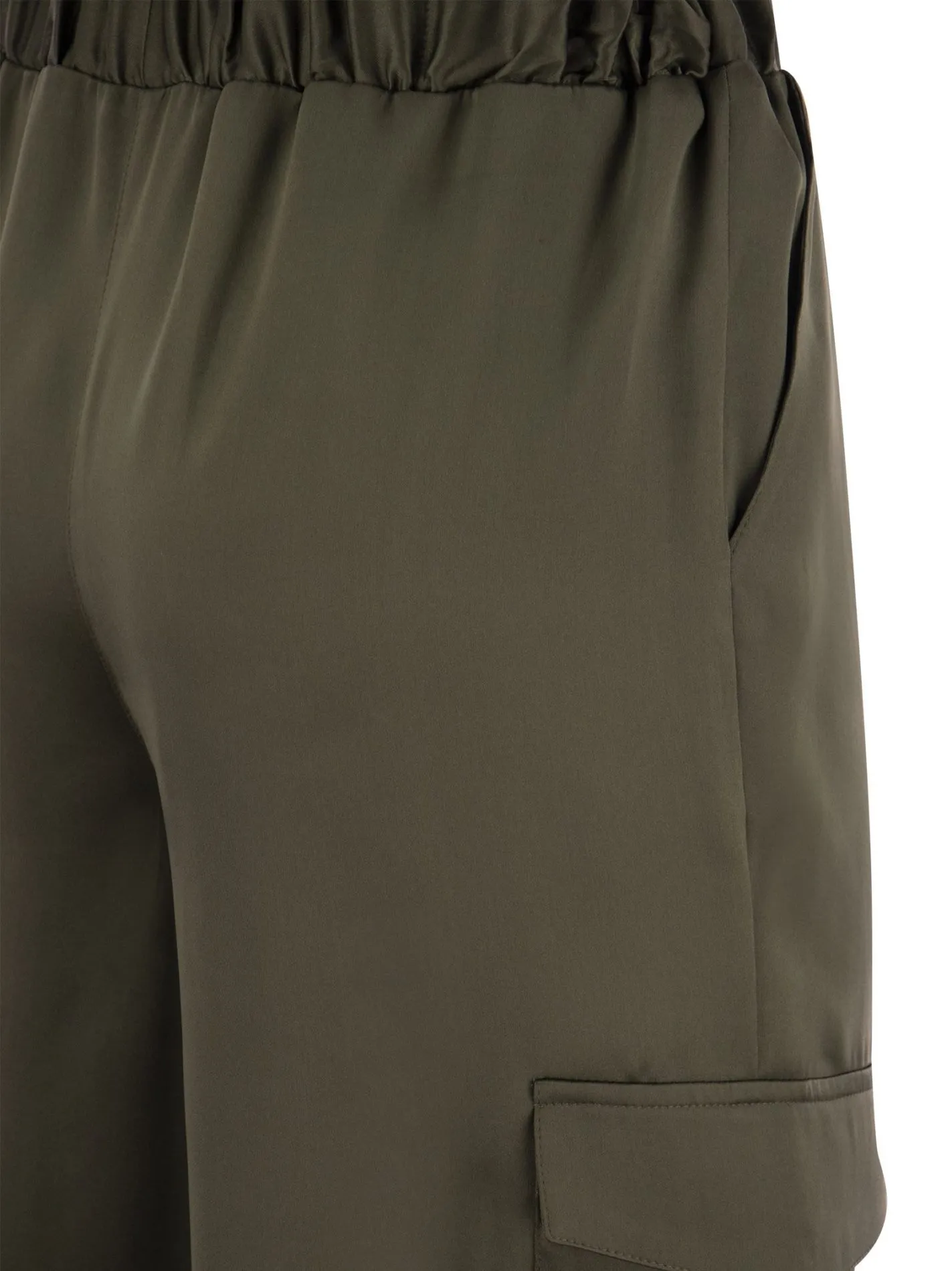 Pantaloni cargo in seta