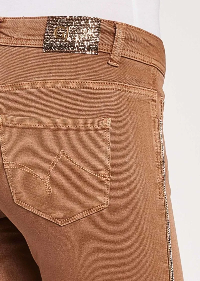 Pantaloni con banda gioiello
