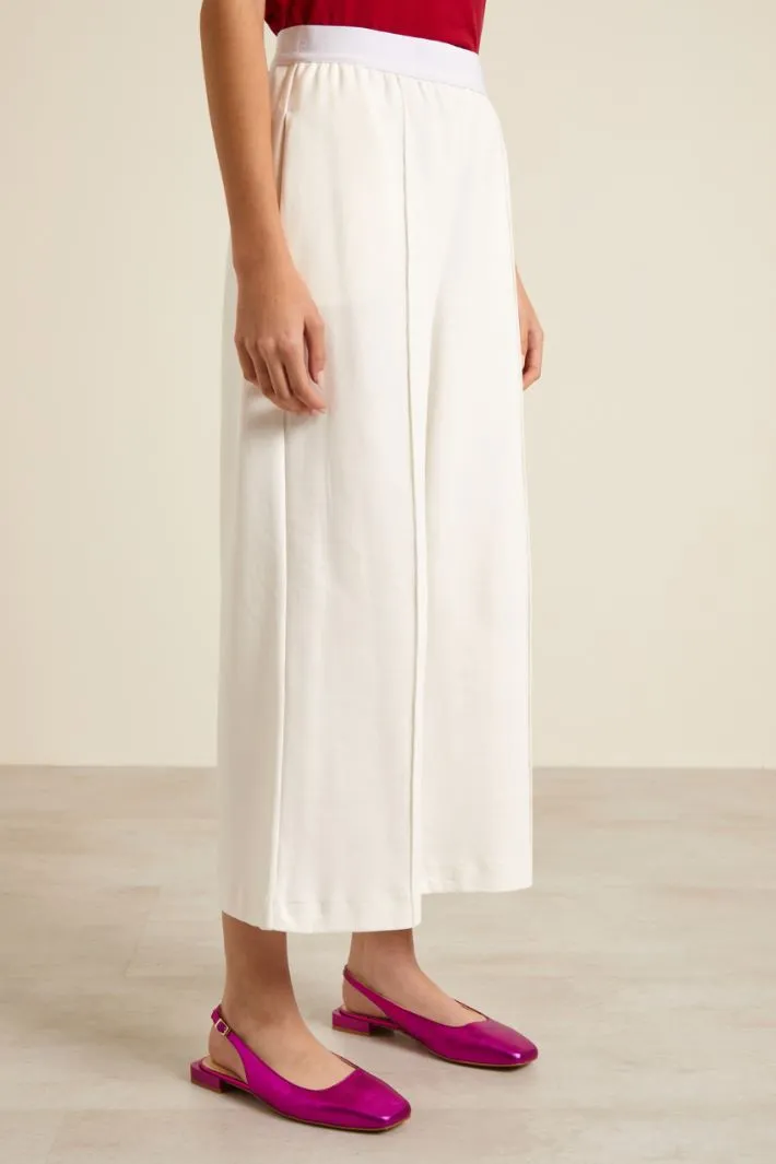 Pantaloni con elastico in vita