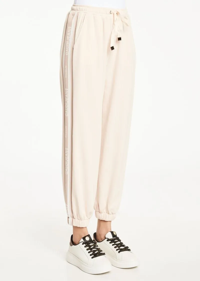 Pantaloni con logo