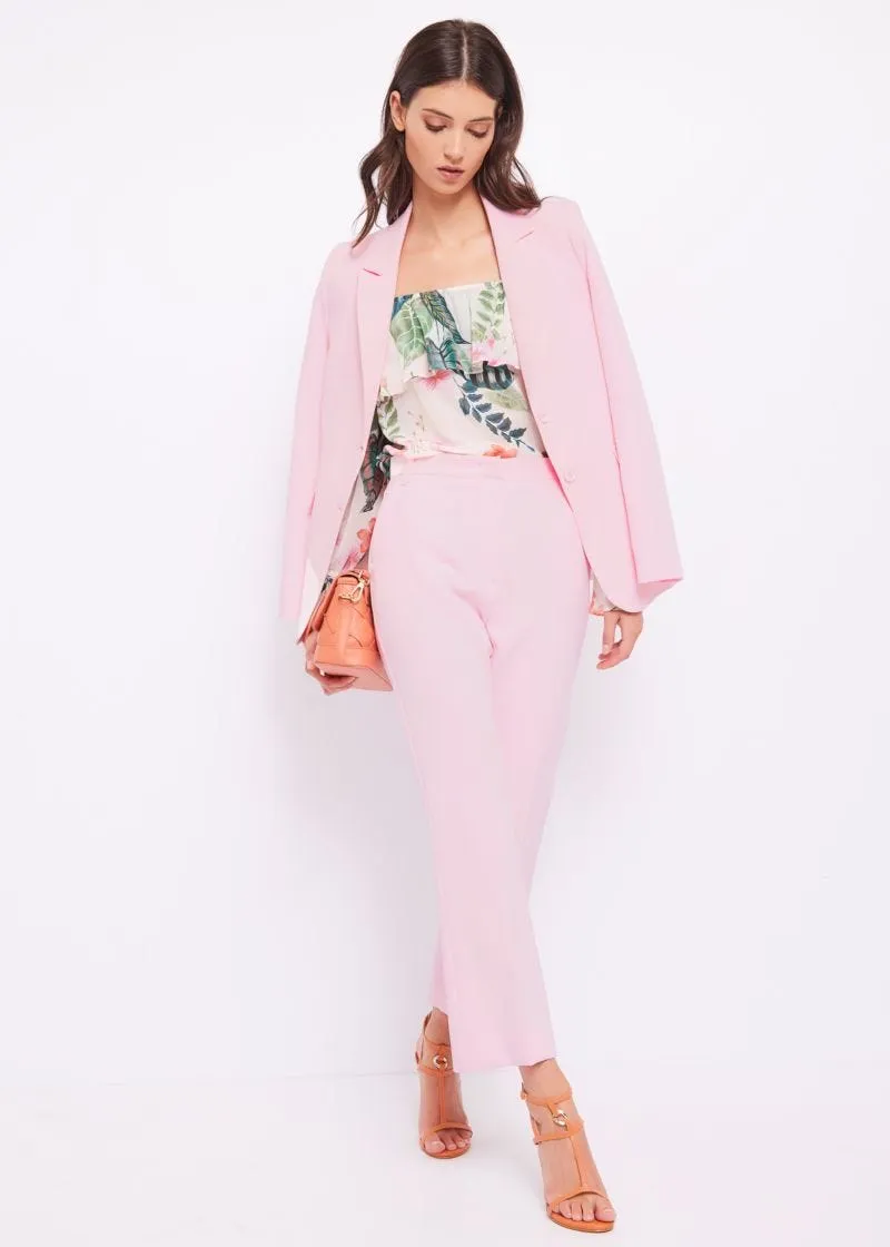 Pantaloni cropped stretch