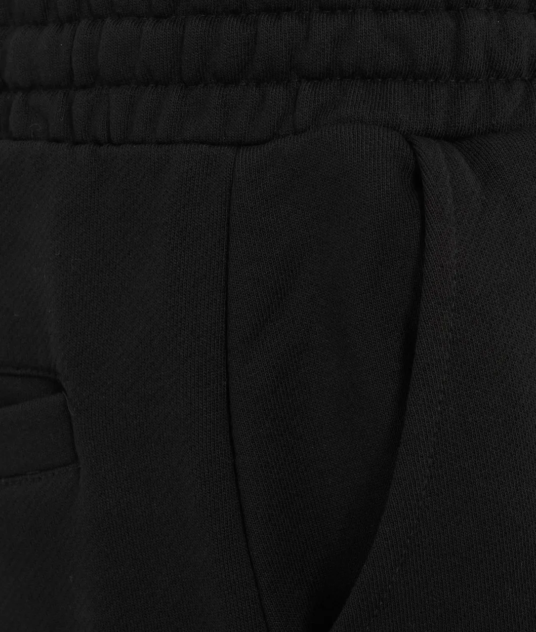 Pantaloni di felpa con coulie nero nero
